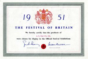 Festival of Britain Certificate